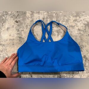 Like new lululemon energy bra size 10 blue